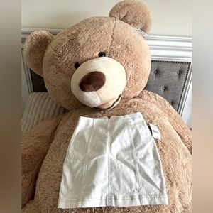 Free People White Denim Skirt